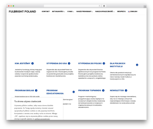 Verta WordPress theme - fulbright.edu.pl