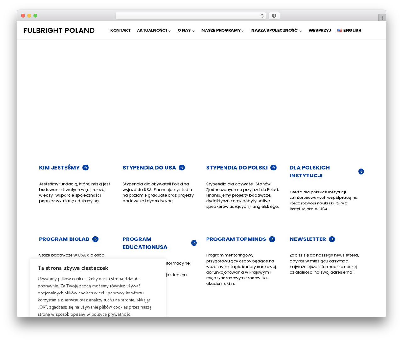 Verta Child WordPress theme - fulbright.edu.pl