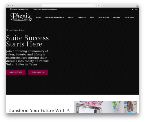 WordPress theme Coiffeur - phenixsalonstx.com