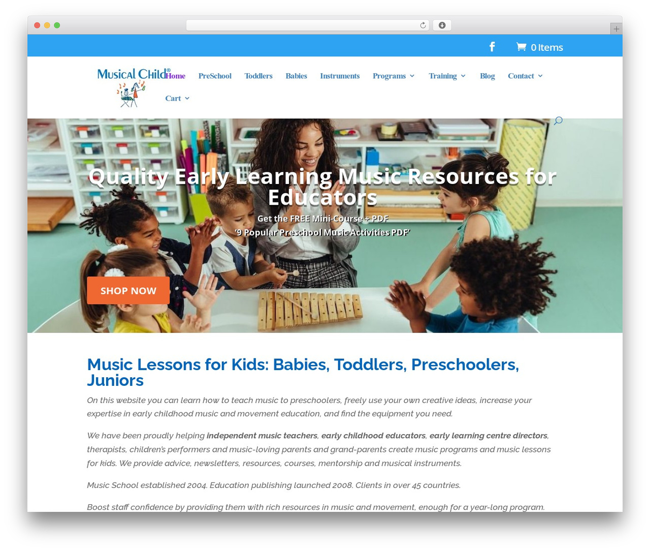 WordPress theme Musical Divi Child - musicalchild.com.au
