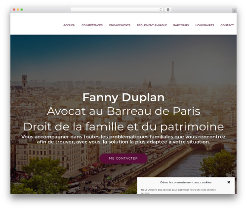 WordPress theme Perfect - fannyduplan.com