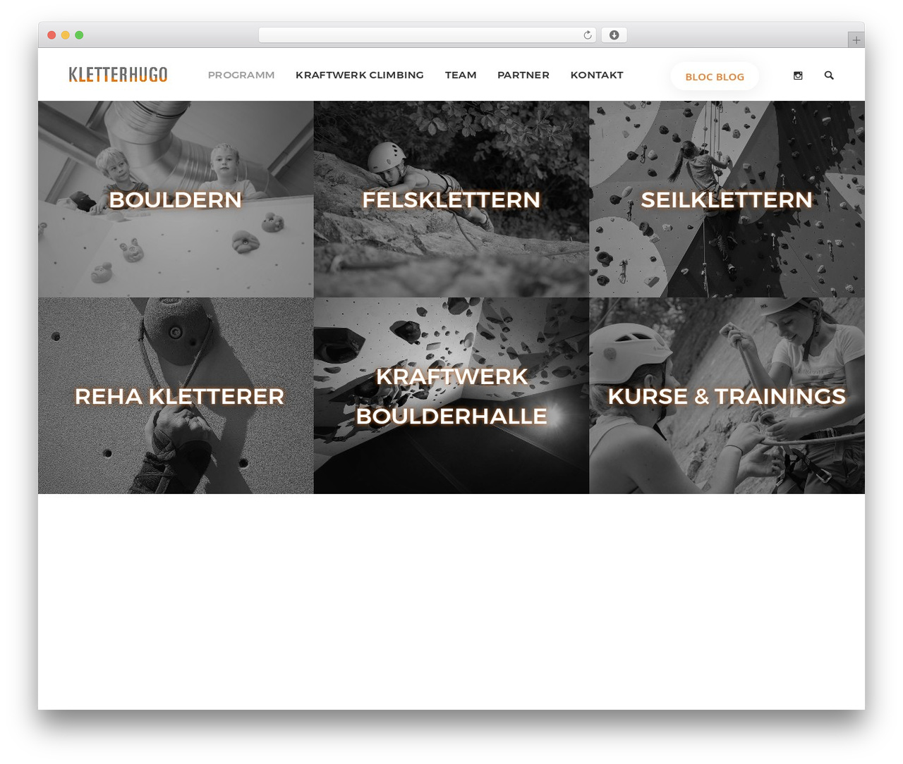 Creatus WordPress theme - kletterhugo.de Creatus WordPress theme - kletterhugo.de