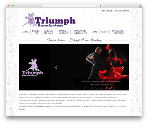 DevDmBootstrap3 WordPress theme - triumph-dance.ro