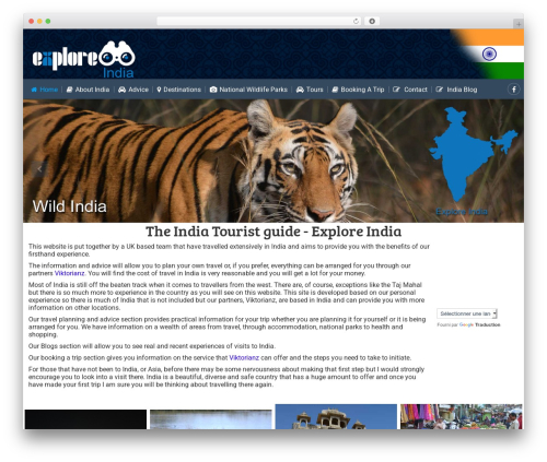 Explore Mull WordPress theme - explore-india.net