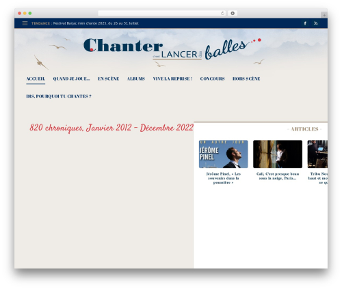 Extra theme WordPress - chantercestlancerdesballes.fr