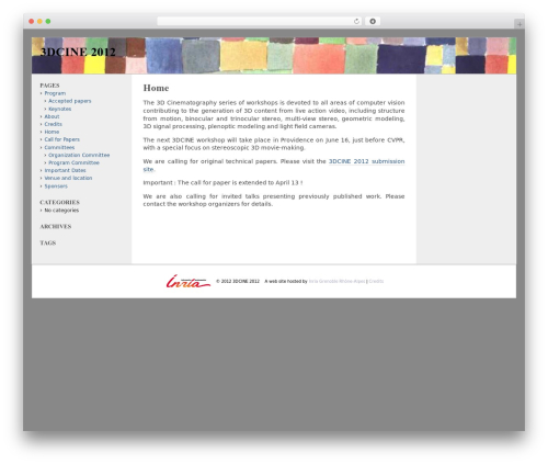 Events calendar WordPress plugin - 3dcine2012.inrialpes.fr
