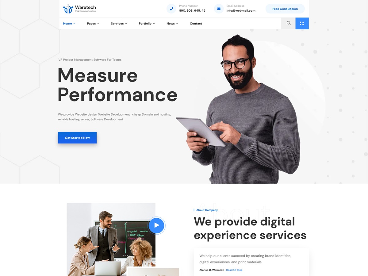 Theme WordPress Waretech by ReacThemes