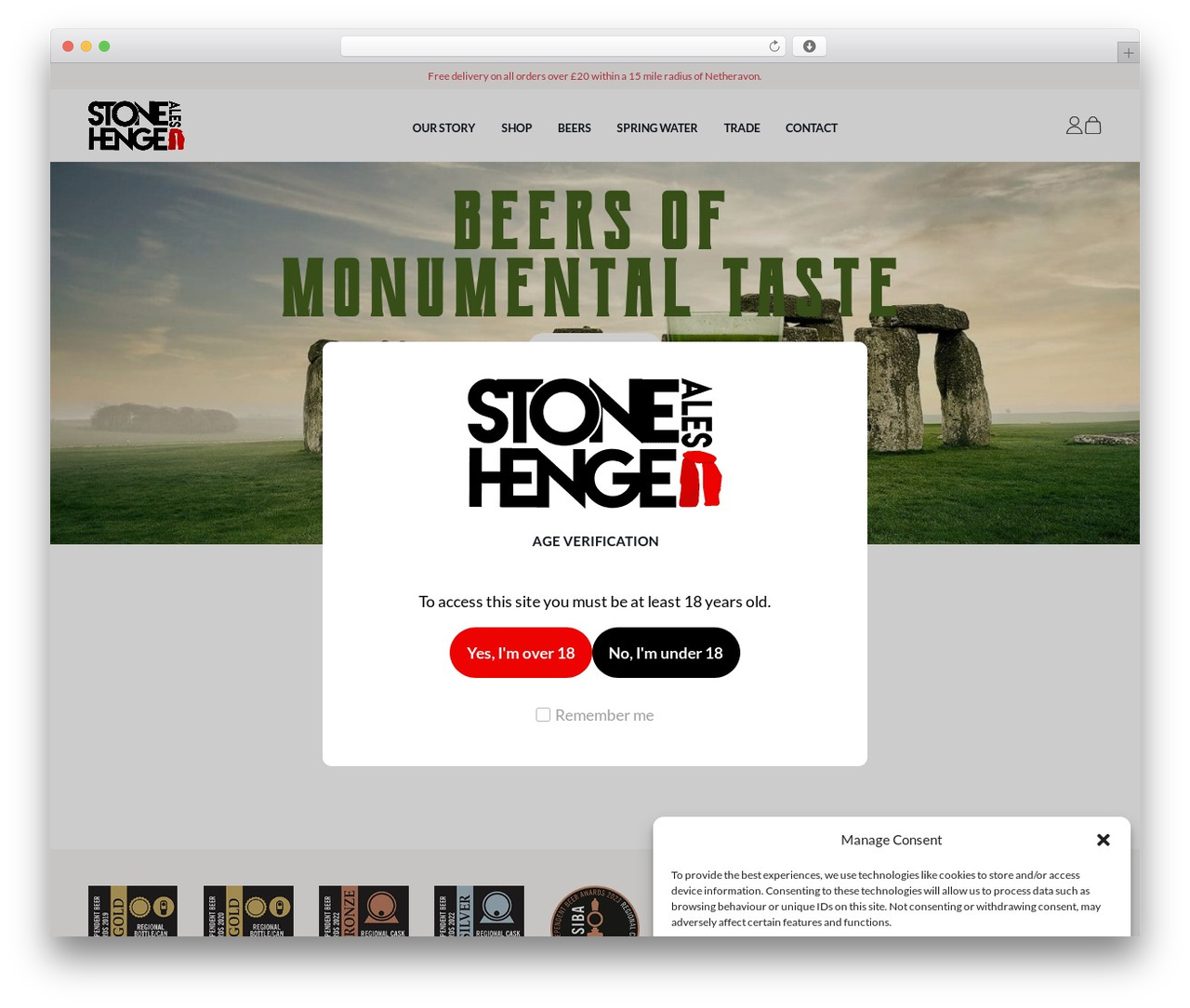 WordPress theme Bricks - stonehengeales.co.uk