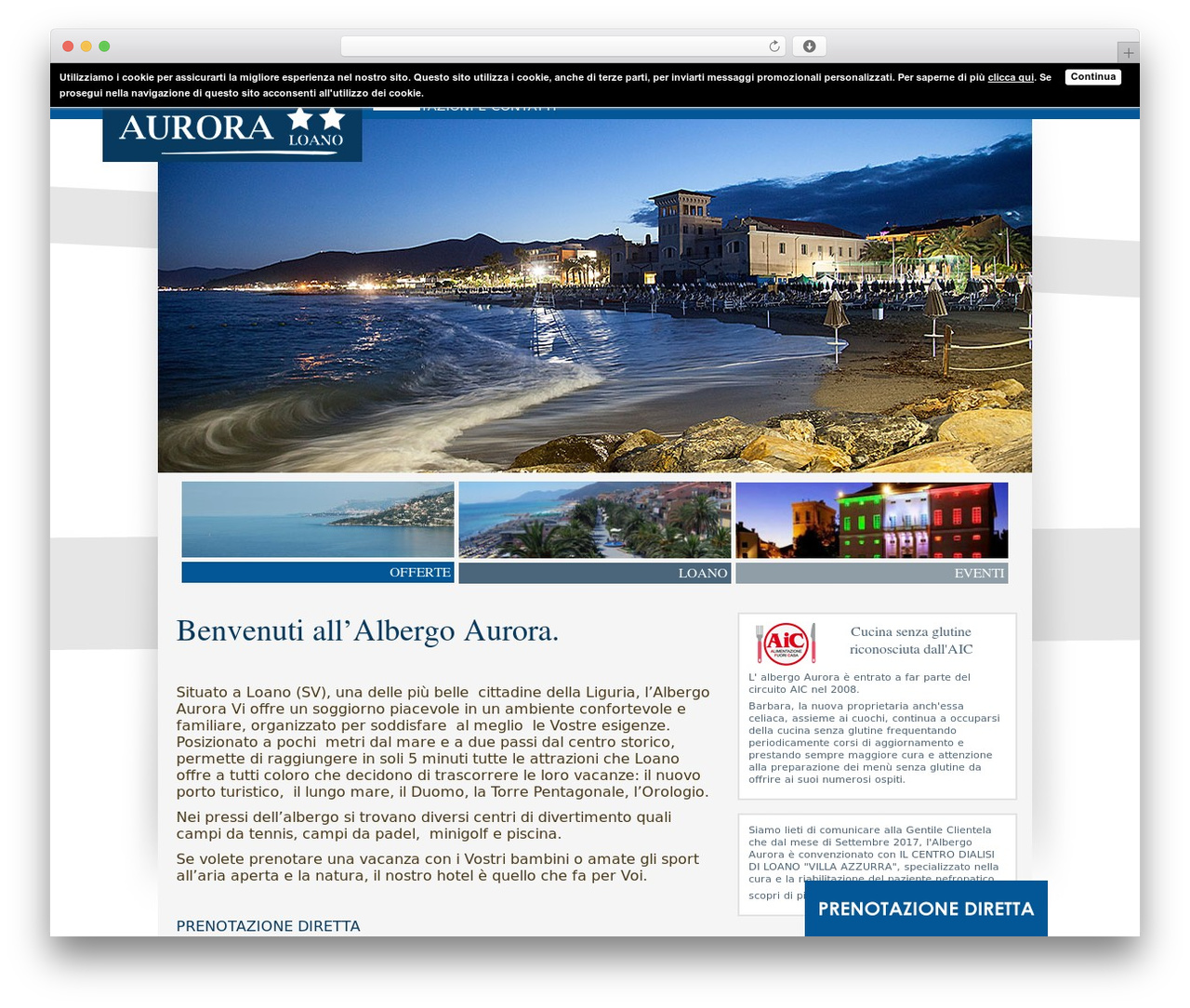WordPress theme Editheme - albergoauroraloano.it