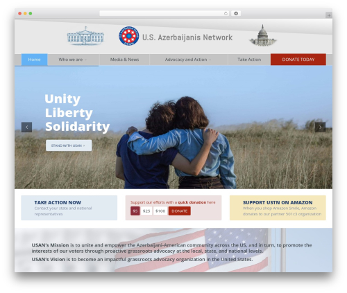 Candidate WordPress theme - usazeris.org