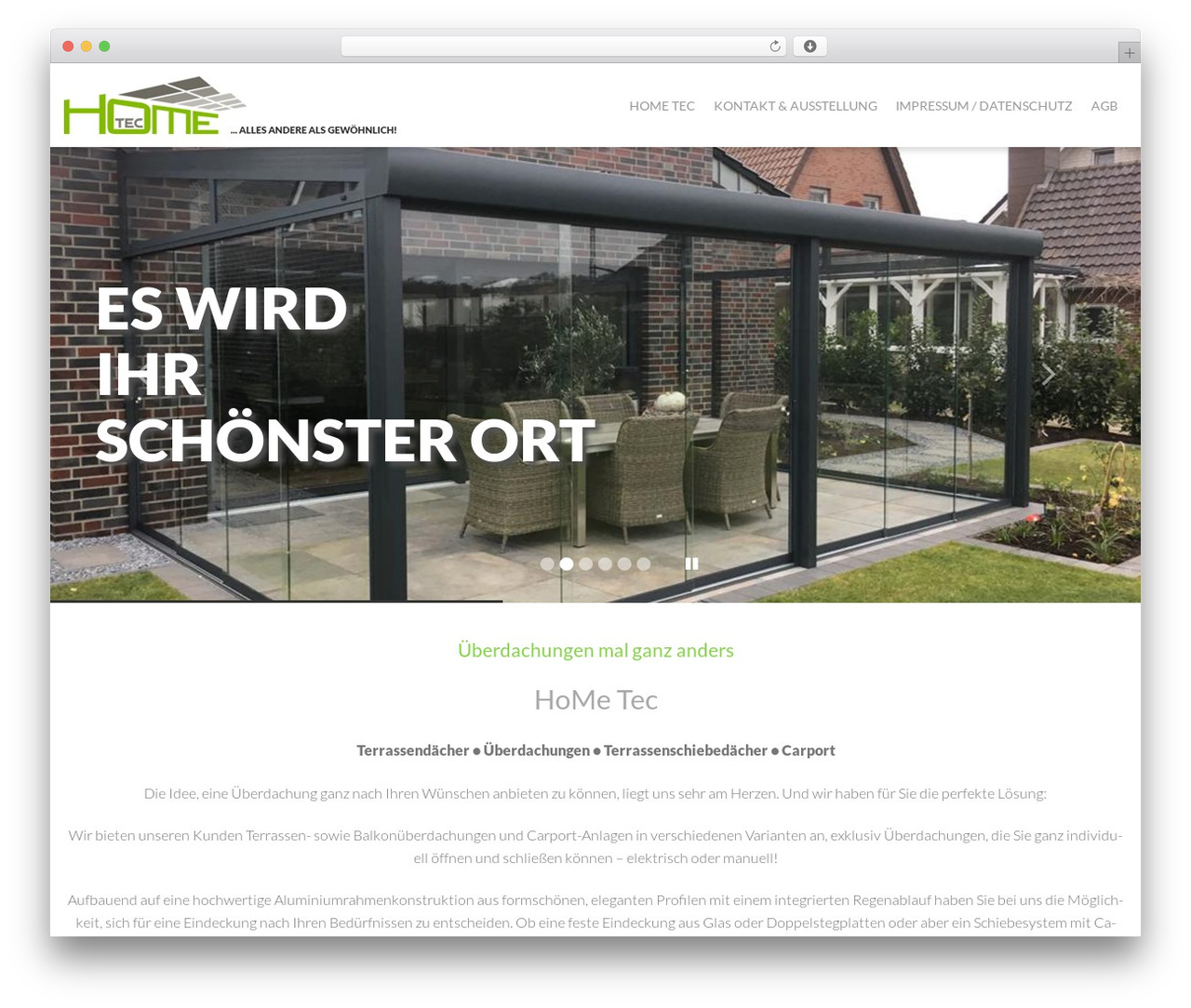 Cherry Framework WordPress theme - ho-me-tec.de