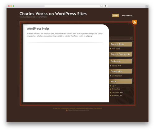 choco WordPress theme - charles.works