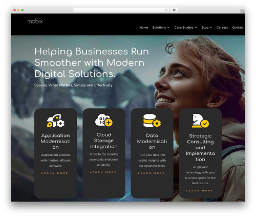 Divi WordPress theme - mobix.biz