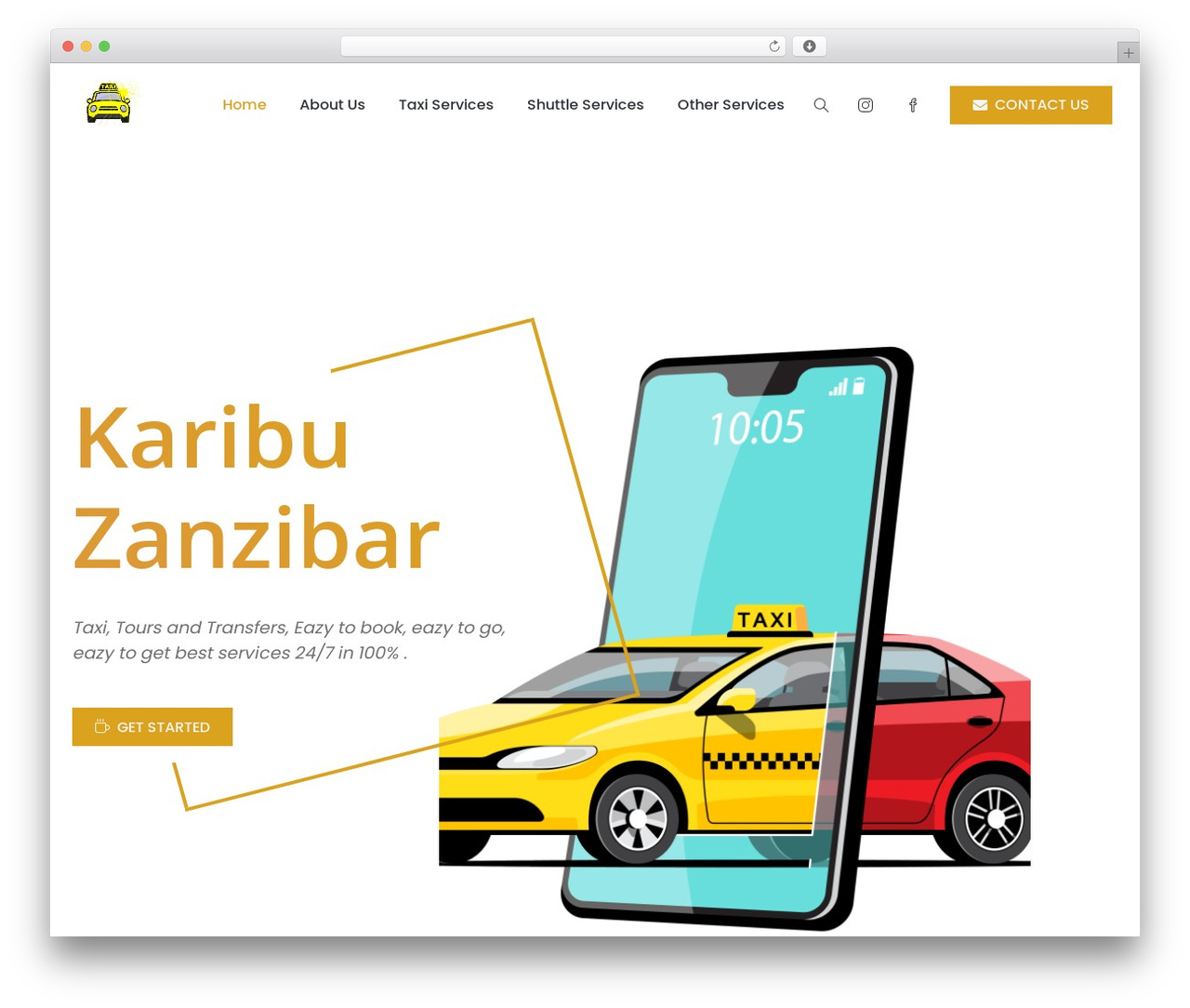 Leverage top WordPress theme - taxiinzanzibar.com