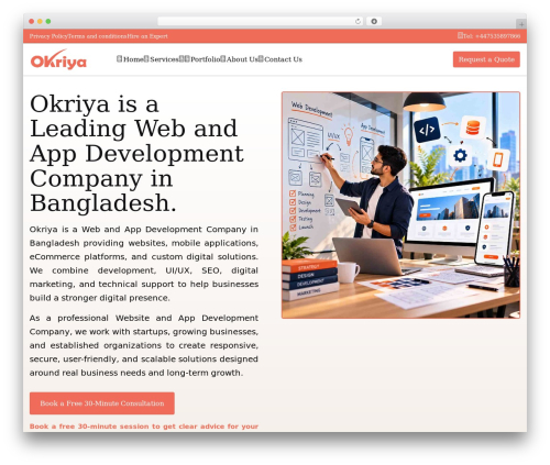 Lexend WordPress theme - okriya.com
