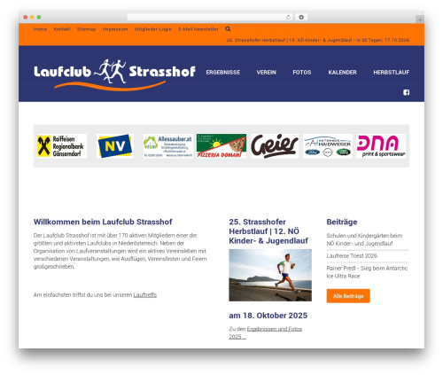 Sport WordPress theme - laufclub-strasshof.at