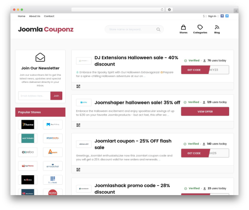 Theme WordPress Coupon Theme - joomlacouponz.com