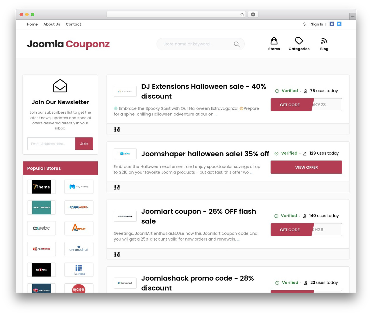 Theme WordPress Coupon Theme - joomlacouponz.com
