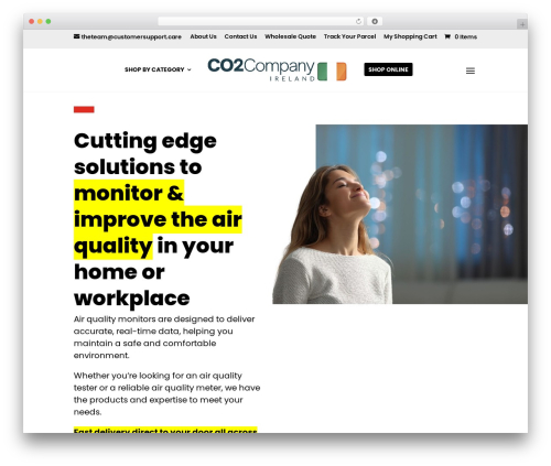 Divi ajax search WordPress plugin - co2meter.irish