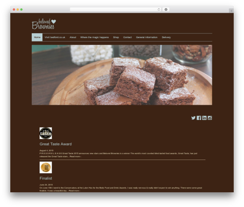 WordPress theme Responsive - belovedbrownies.co.uk