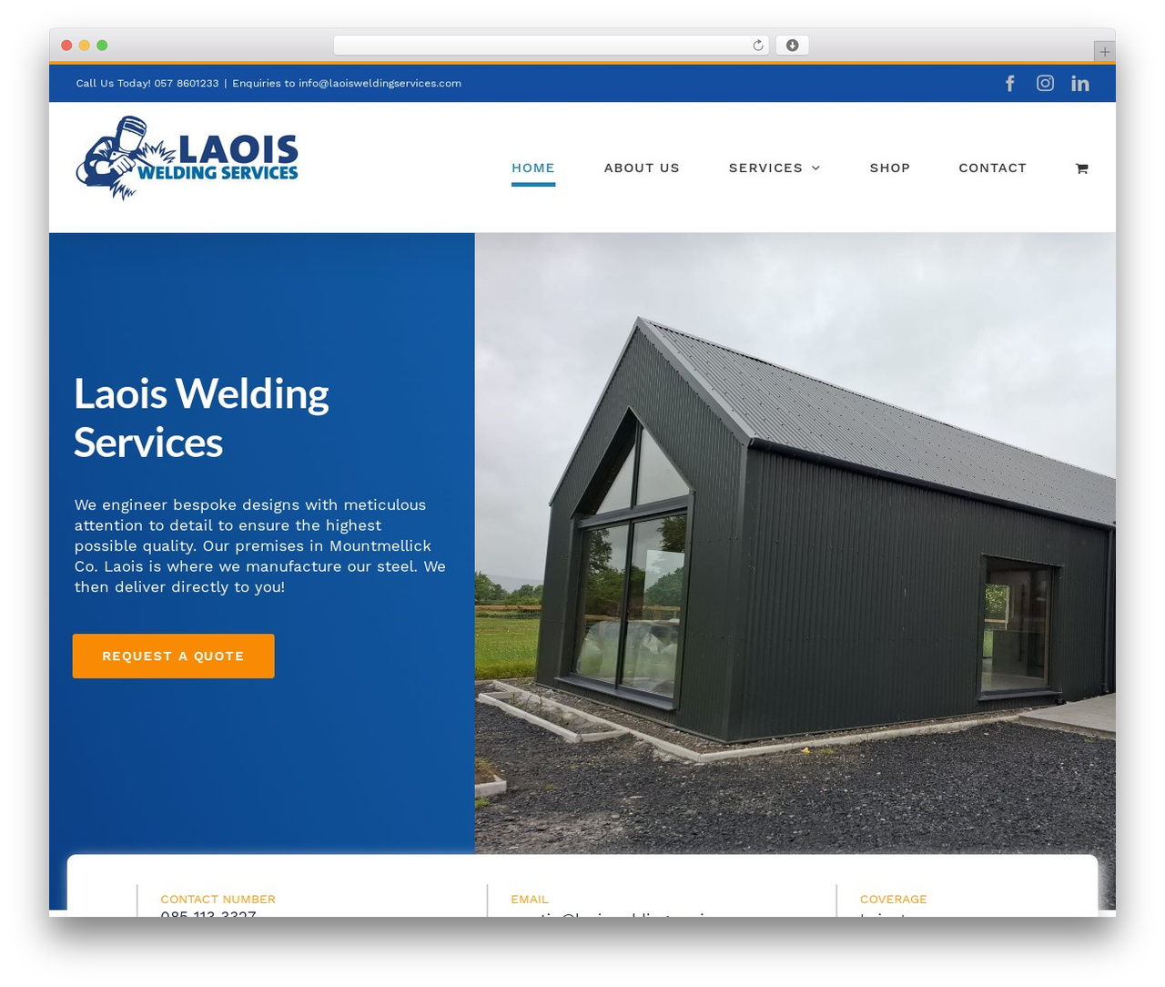 WordPress theme Avada Child - laoisweldingservices.com