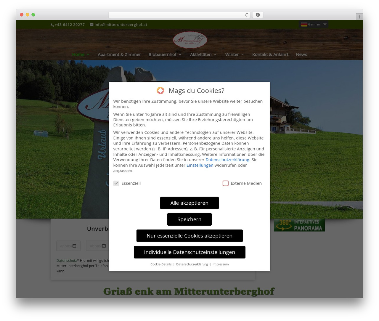 WordPress theme Divi - mitterunterberghof.at WordPress theme Divi - mitterunterberghof.at