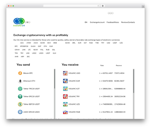 Premiumbox WordPress plugin - transfer24.pro