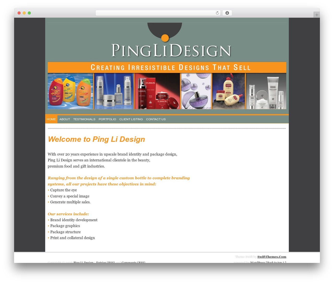 WordPress website theme Swift Basic - pinglidesign.com WordPress website theme Swift Basic - pinglidesign.com