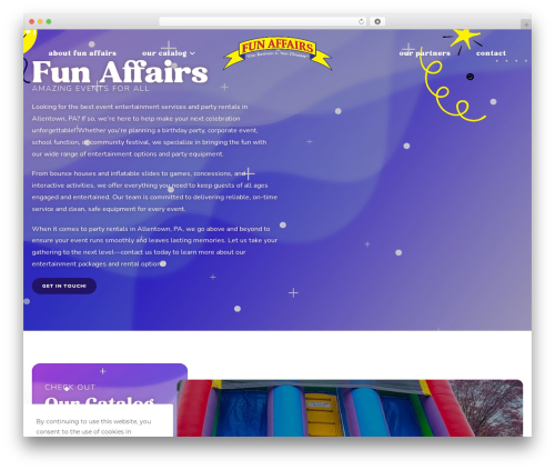 Basic One WordPress website theme - funaffairs.com