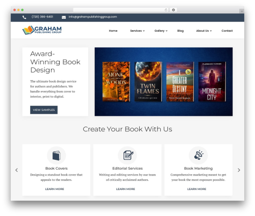 Divi theme WordPress - grahampublishinggroup.com
