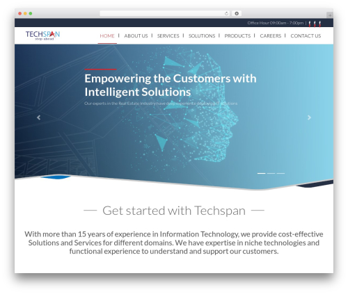 Techspan WordPress theme - techspancorp.com