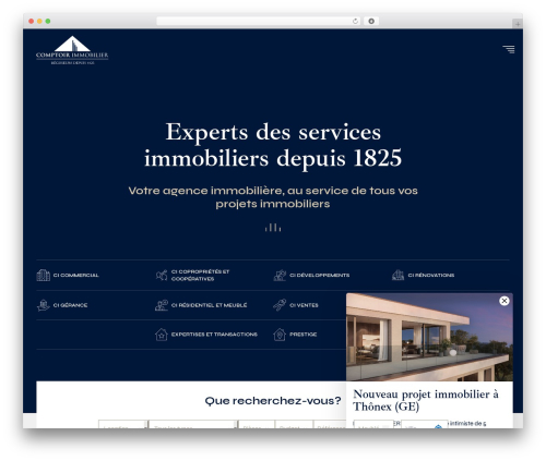 Theme WordPress Theme wp_test2018 - comptoir-immo.ch