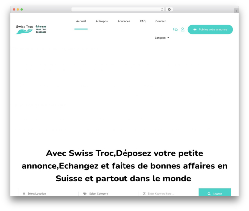 Classified listing pro WordPress plugin - swiss-troc.ch