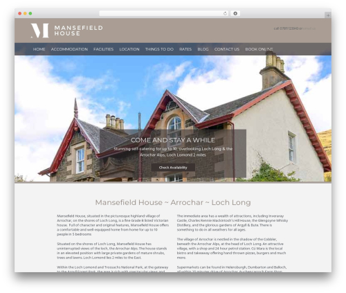 Mansefield Theme WordPress theme - mansefieldhouse.co.uk