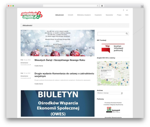 WordPress theme Goodspace - zatrudnieniesocjalne.pl