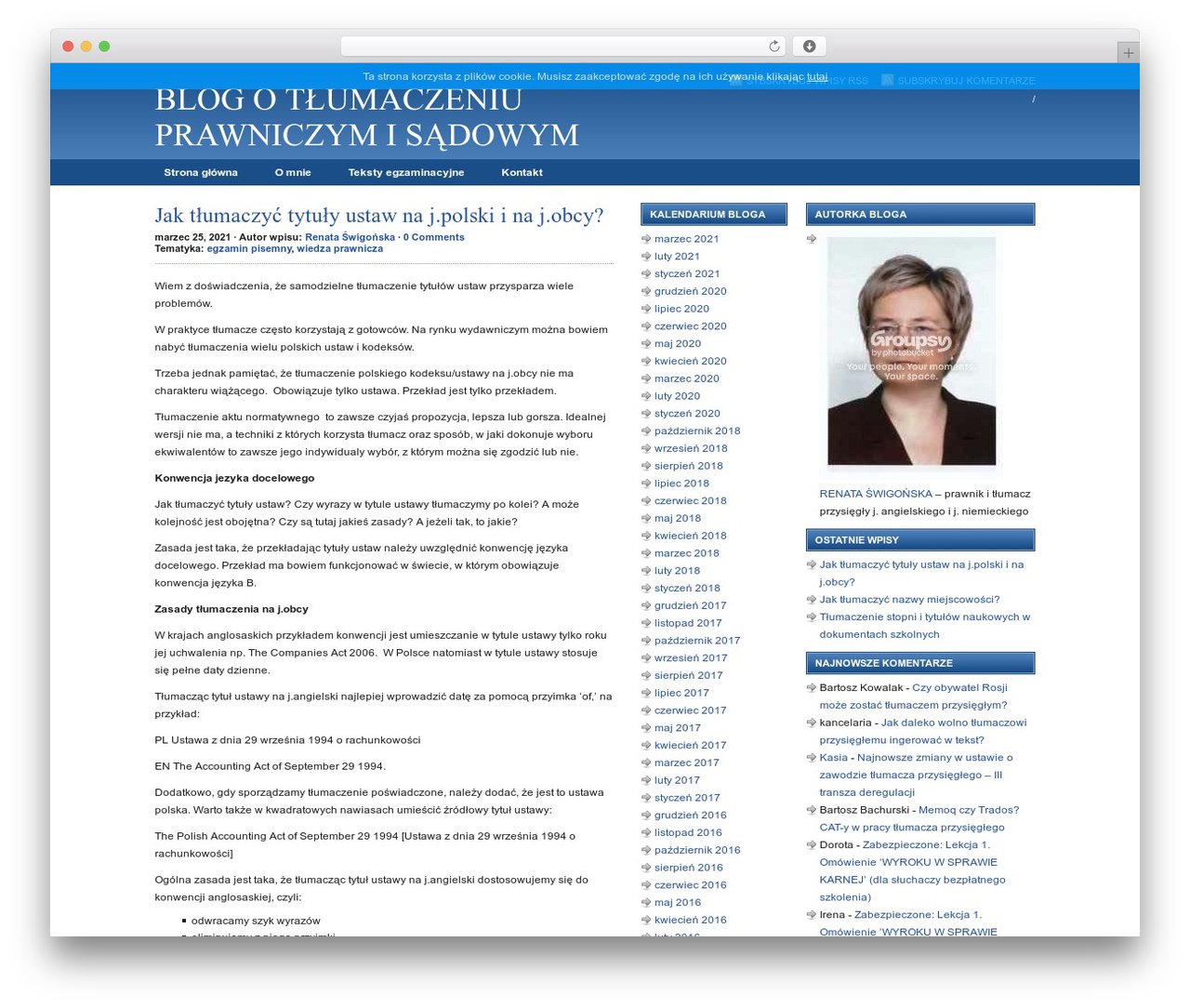 WordPress theme Revolution Code Blue - tlumaczeniaprawnicze.com.pl