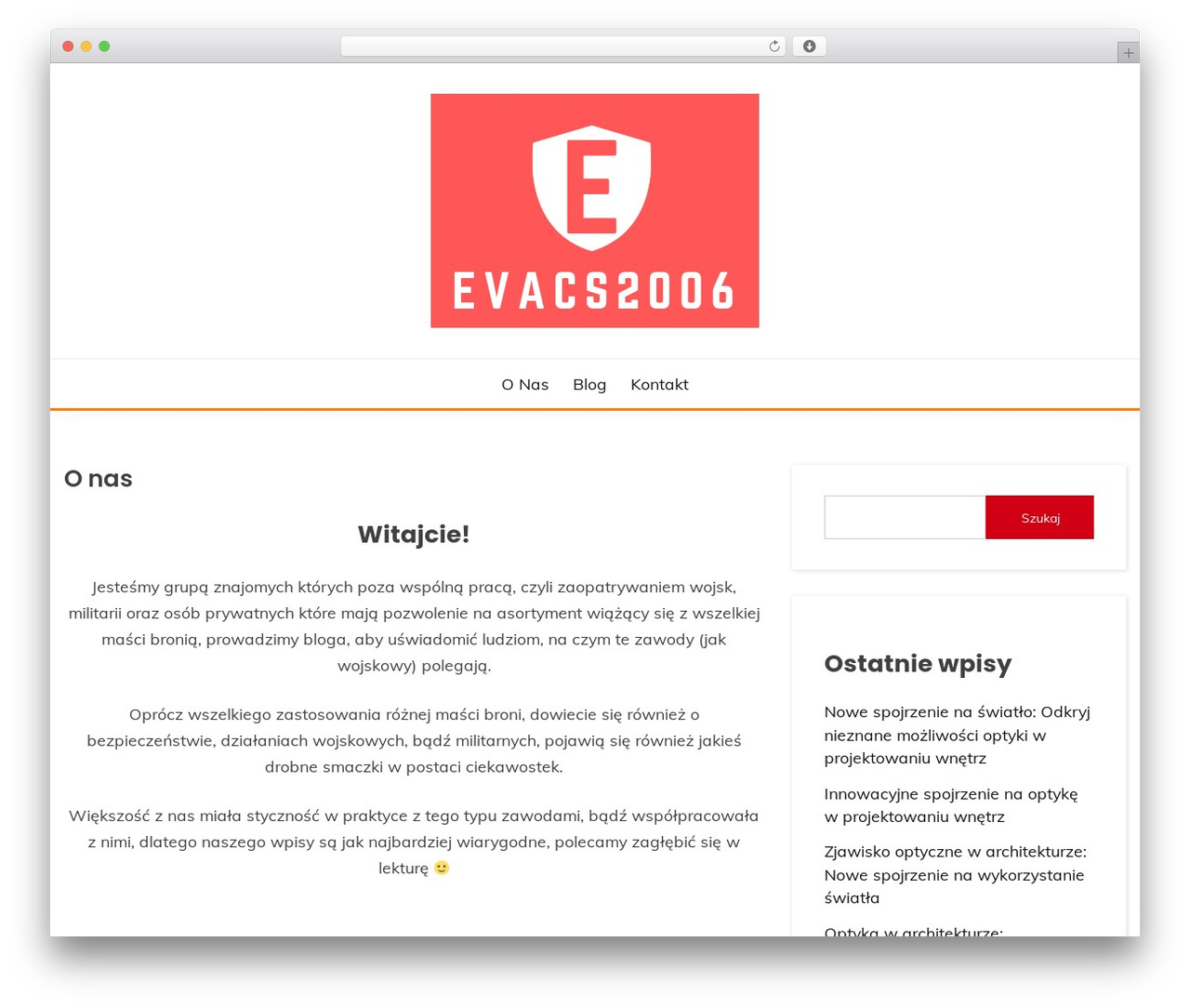 Fairy WordPress theme - evacs2006.pl