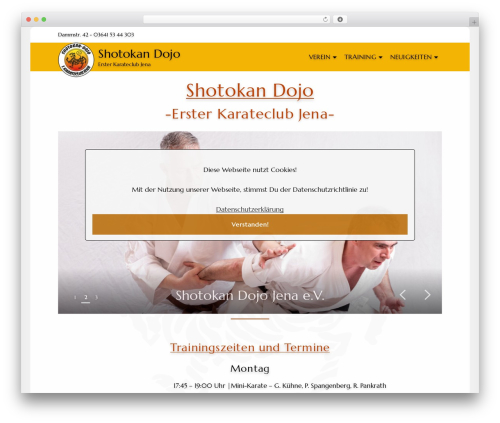 Awesome GDPR Compliant Cookie Consent and Notice (awesome-cookie-consent) free WordPress plugin - shotokan-dojo-jena.de