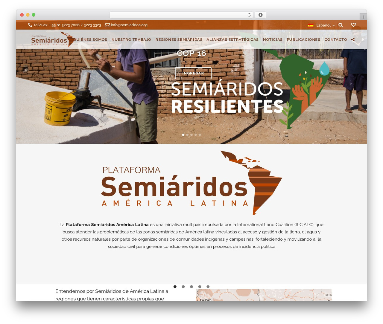 Bridge theme WordPress - semiaridos.org