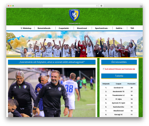 CleanBlogg WordPress theme - tiszakecskefoci.hu