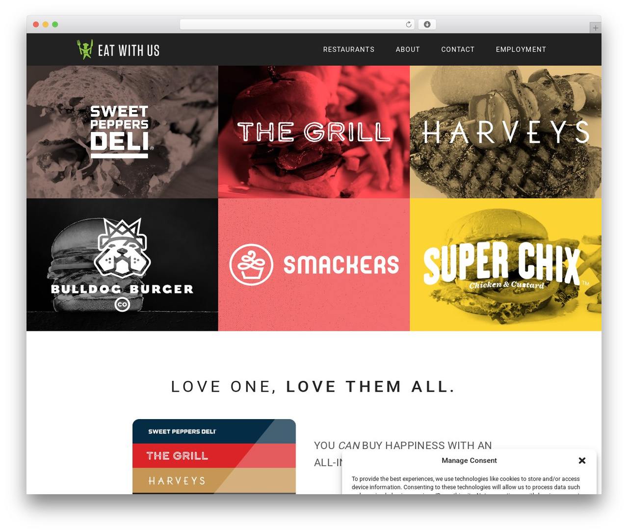 Client Name WordPress theme - eatwithusrestaurants.com