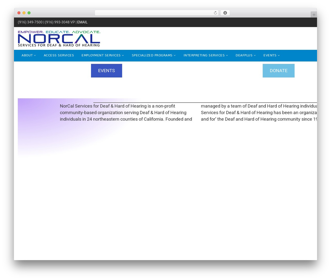 Theme WordPress GAEA - norcalcenter.org