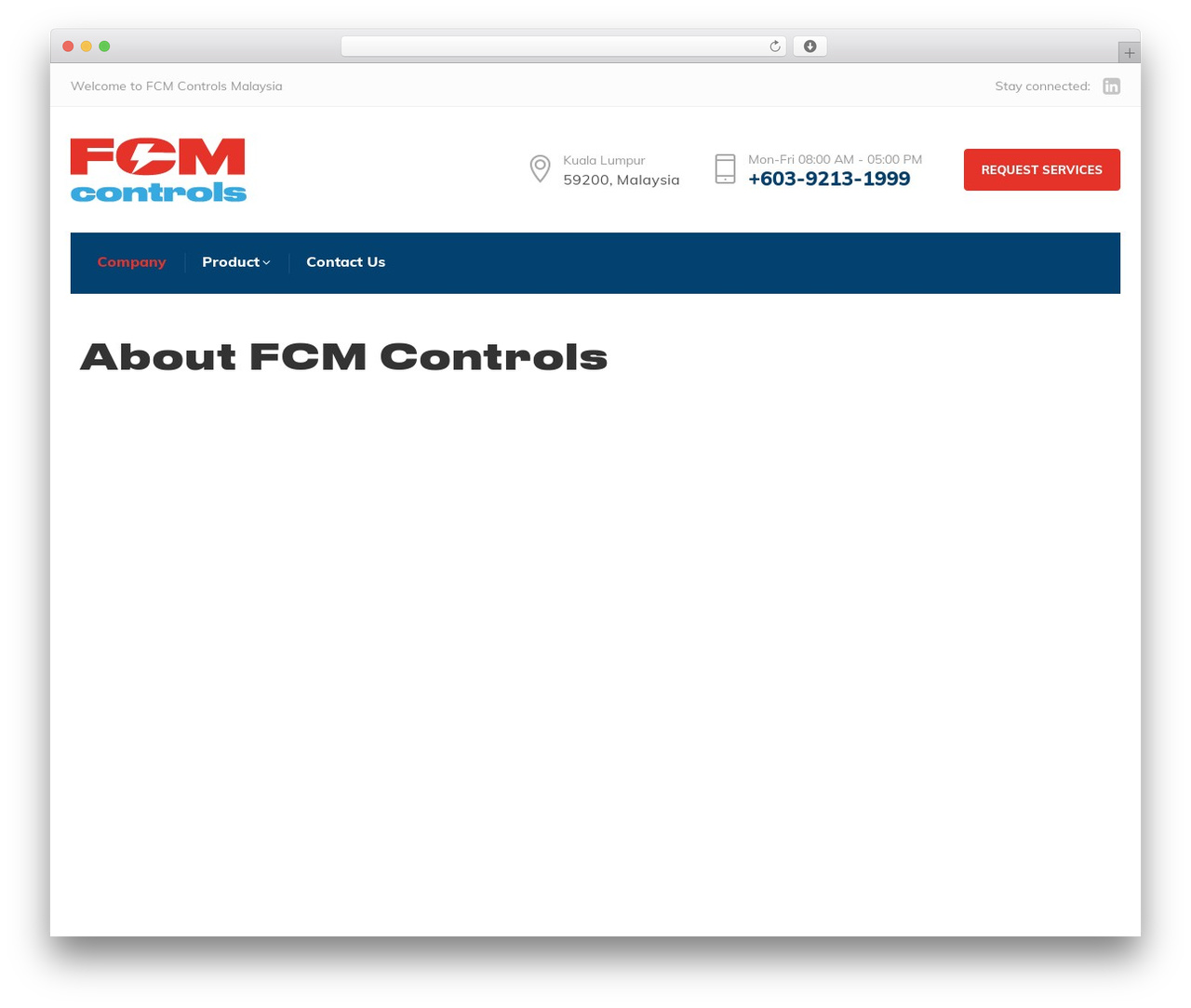 WordPress theme Windfall - fcmcontrols.com