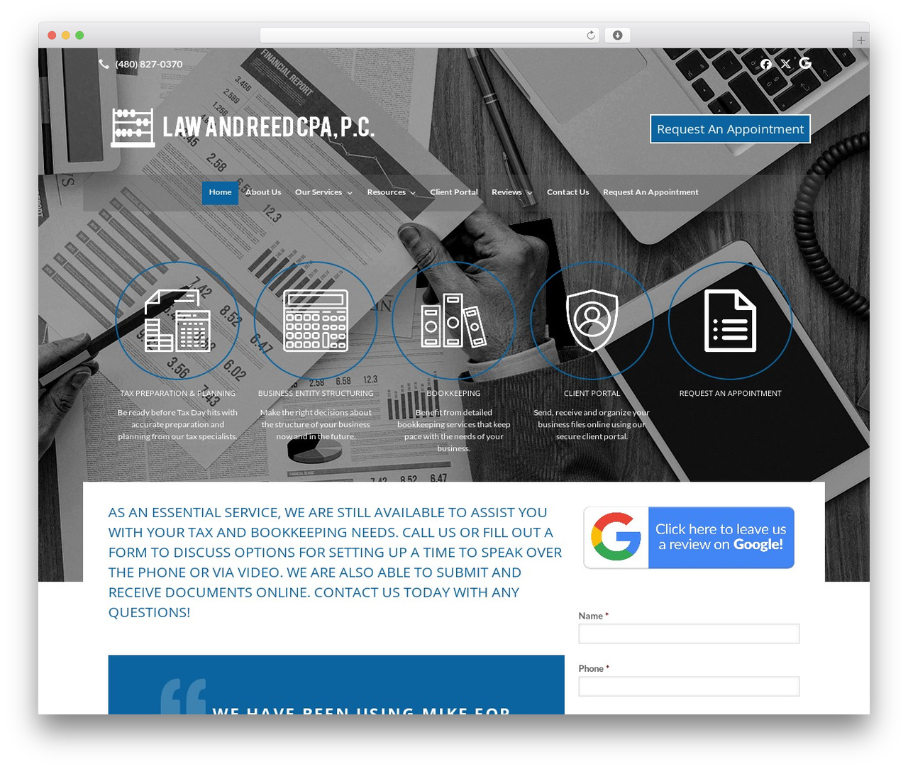 WordPress theme Beacon Theme - lawreed.com
