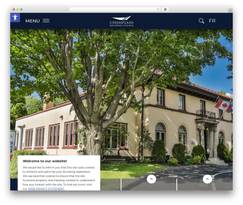 WordPress theme Champlain - www.crc-sher.qc.ca