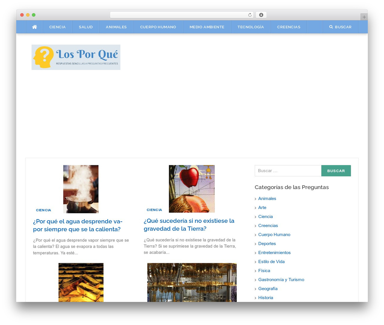 WordPress theme Codilight Lite - losporque.com