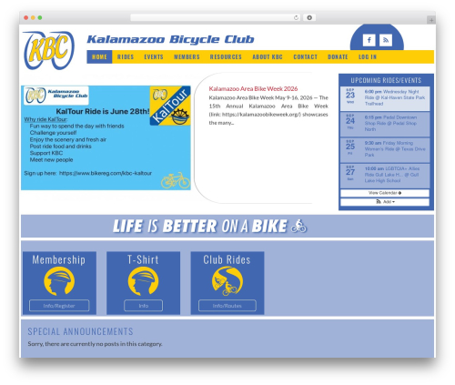 WordPress theme JPRO Theme - kalamazoobicycleclub.org