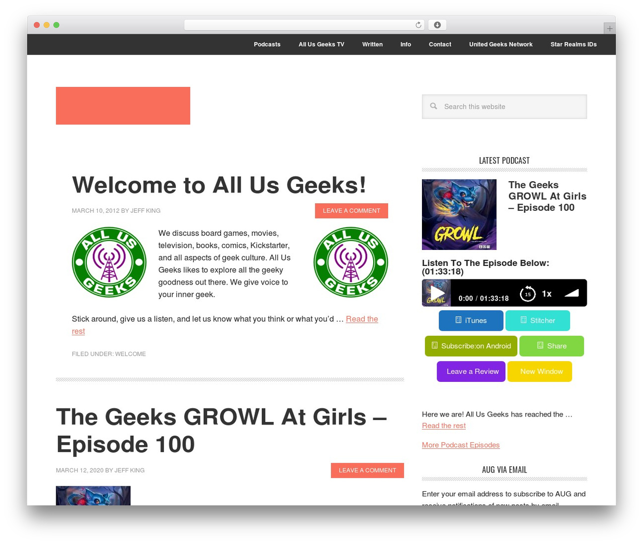 WordPress theme Metro Pro Theme - allusgeeks.com