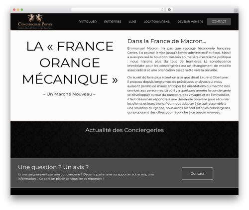 WordPress theme WrapKit - conciergerie-privee.fr