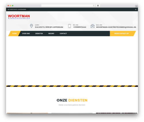 WordPress website theme ConstructorOne - woortman-elektrotechniek.nl